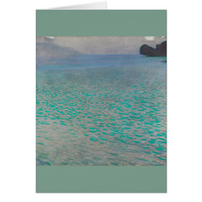 Attersee Gustav Klimt Hälsningskort (Framsidan)