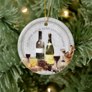 Ätthetskaka är fint, särskilt julen i vin julgransprydnad keramik