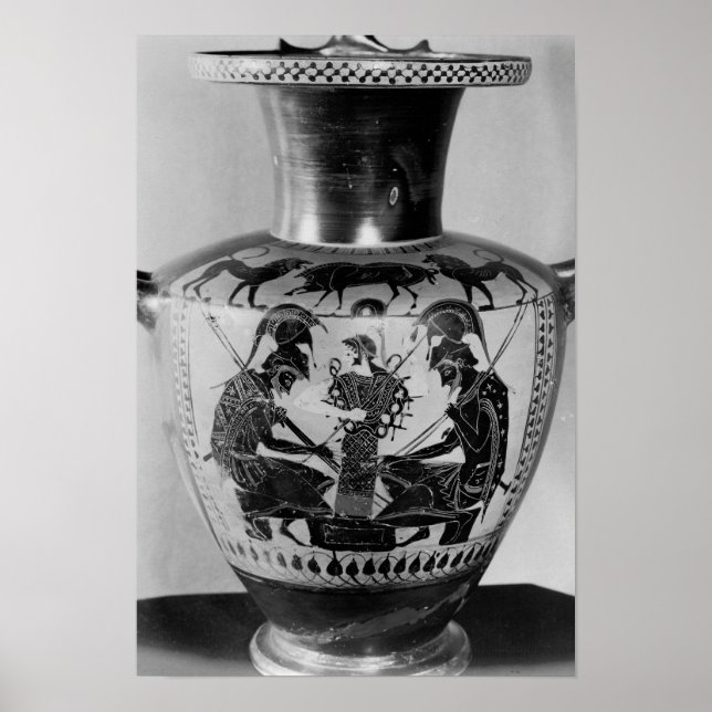 Attic Black figur hydra Poster (Framsidan)