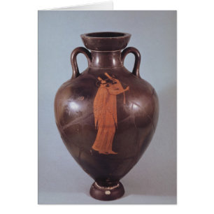 Attic Red figur amphora Hälsningskort