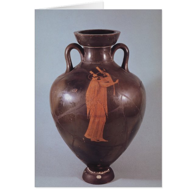 Attic Red figur amphora Hälsningskort (Framsidan)