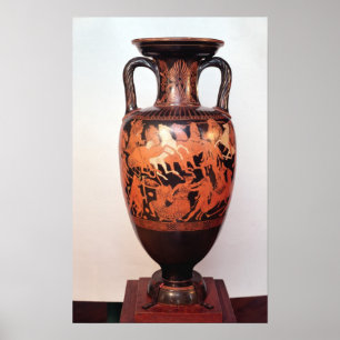 Attic Red figur amphora Poster