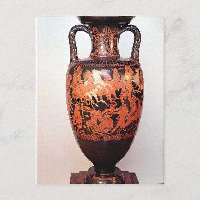Attic Red figur amphora Vykort (Framsida)