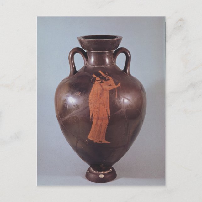 Attic Red figur amphora Vykort (Framsida)