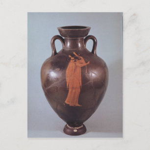 Attic Red figur amphora Vykort