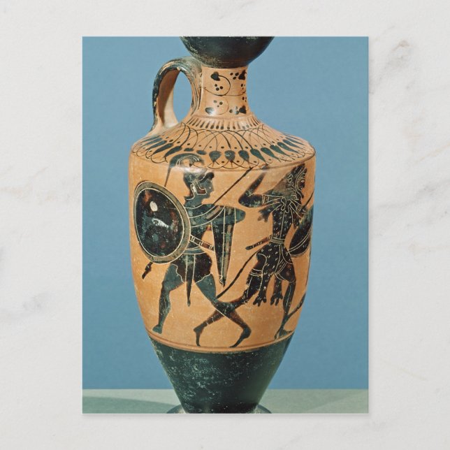 Attic Stil Lekythos Vykort (Framsida)