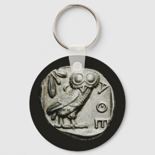 Attica Tetradrachm Owlthena Nyckelring