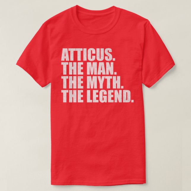 Atticus Atticus Namn Atticus som ges namn T Shirt (Design framsida)