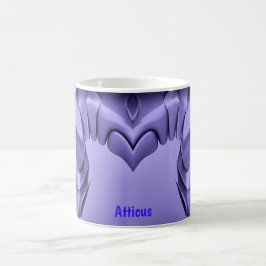 ATTICUS ~ Lila Heart Coffe Mugg