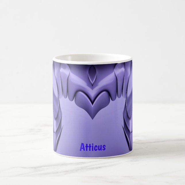 ATTICUS ~ Lila Heart Coffe Mugg (Center)