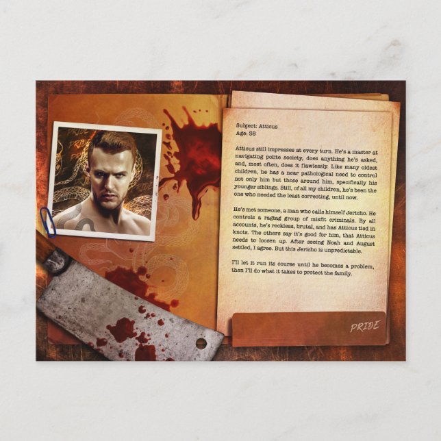 Atticus vycard vykort (Framsida)