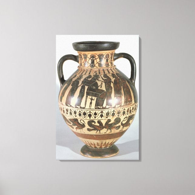 Attika Corinthian amphora Canvastryck (Framsida)