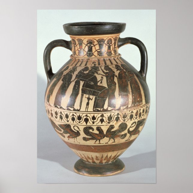 Attika Corinthian amphora Poster (Framsidan)