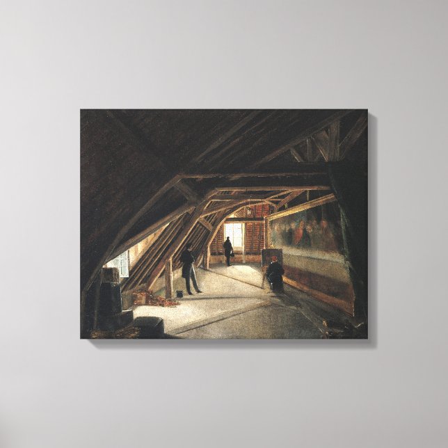 Attiken hos ett museum canvastryck (Framsida)