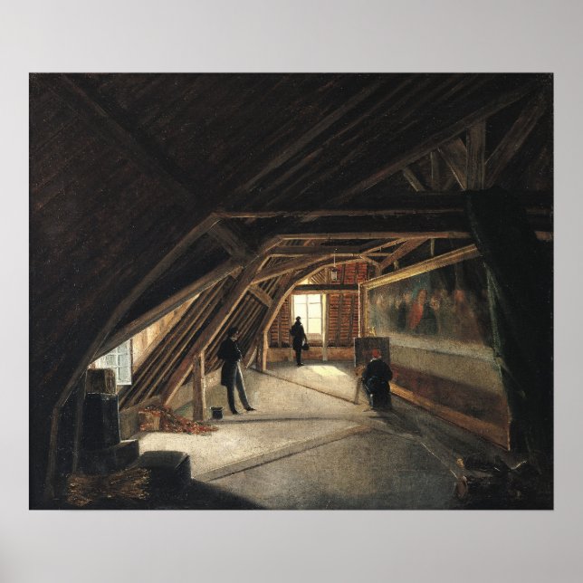 Attiken hos ett museum poster (Framsidan)