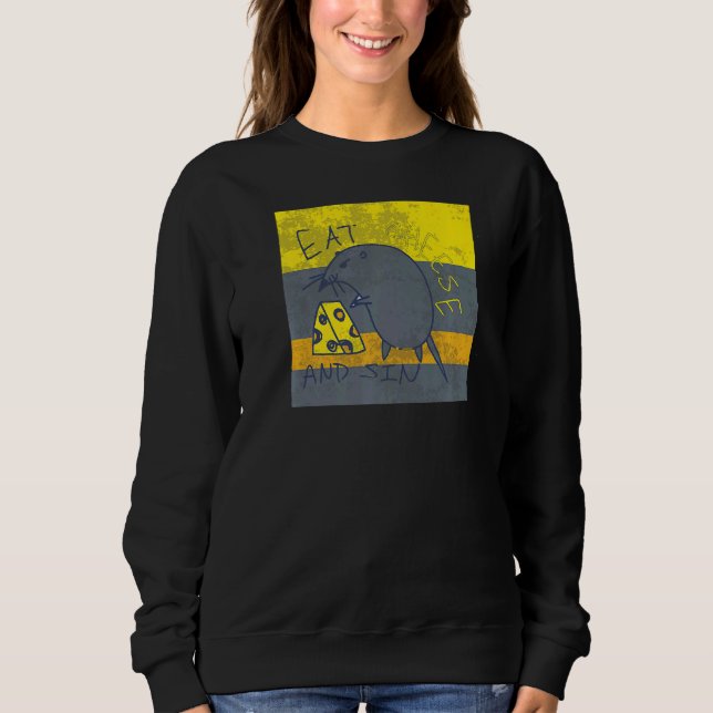 Ättikost och Coola Råtta Mouse Hand plockade Sayin T Shirt (Framsida)