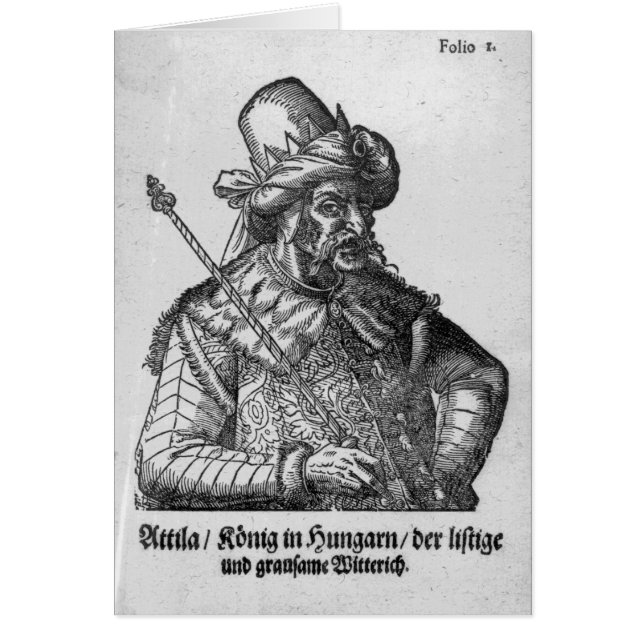 Attila hunen hälsningskort (Framsidan)