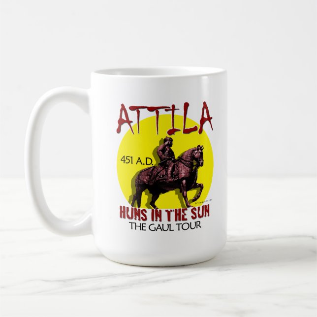 Attila "Huns i solen turnerar" Kaffemugg (Vänster)