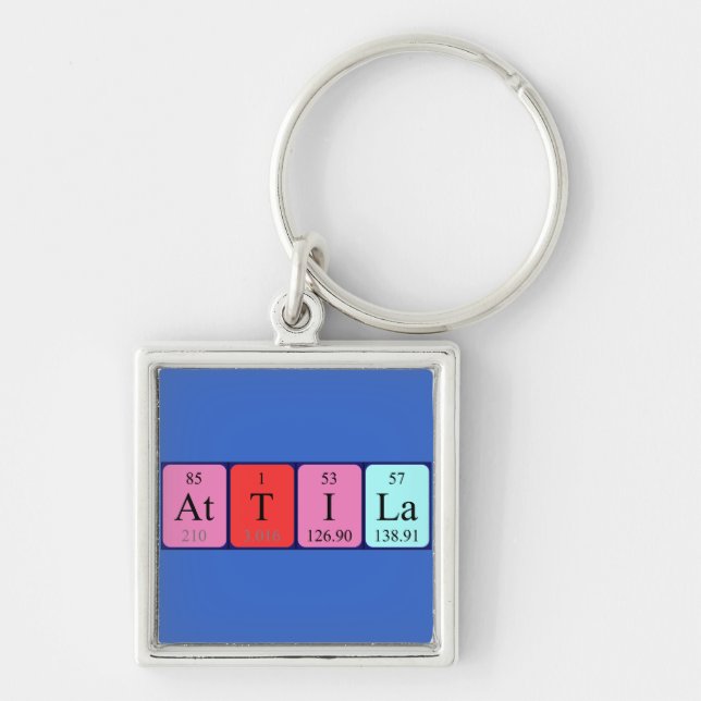 Attila Periodiska bord namn nyckelring (Framsidan)