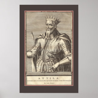 Attila The Hun, Guds gissel med Gräns Poster