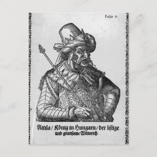 Attila the Hun Vykort (Framsida)