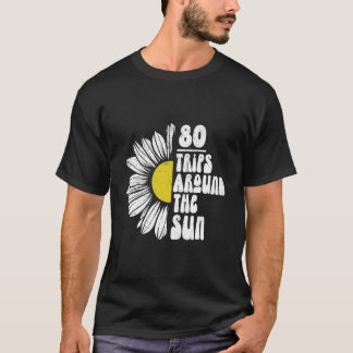 Åttio Resor runt den 80 år gamla retro i Sol 80:e T Shirt