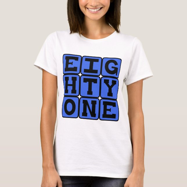 Åttioett, Nummer 81 T-shirt (Framsida)