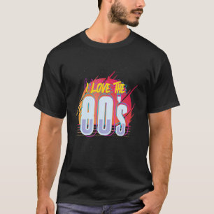 Åttiotals kostymfest Nostalgisk 1980-tal Jag äls T Shirt