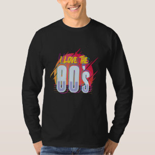 Åttiotals kostymfest Nostalgisk 1980-tal Jag äls T Shirt