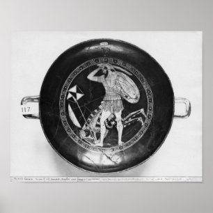 Attisk röd-figur kopp poster