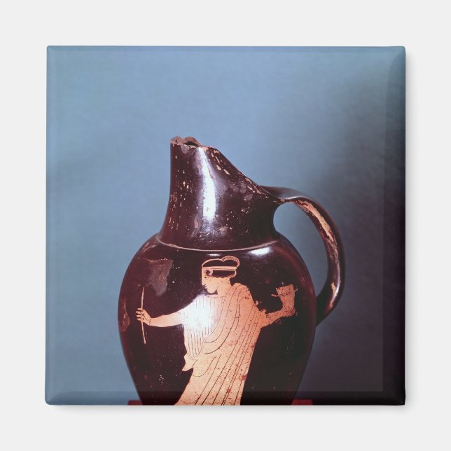 Attisk röd-figur oinochoe magnet (Framsidan)