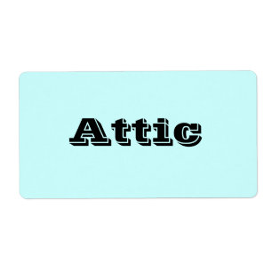 Attiska Flytta-etiketter i Light Himlar Blue Fraktsedel