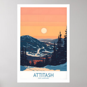 Attitash Affisch New Hampshire 1