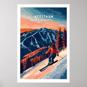 Attitash Ski Väggkonst 1