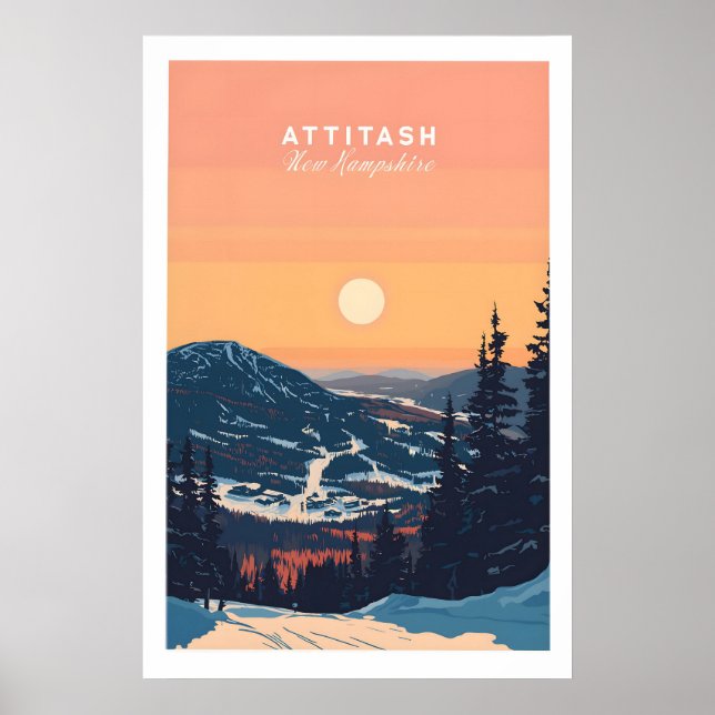 Attitash Tryck New Hampshire 1 (Framsidan)