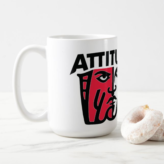 ATTITUDE aktiverad Kaffemugg (Med munk)