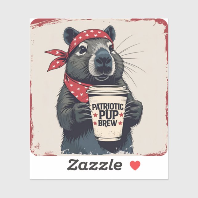 Attitude Capybara Sticker Klistermärken (Ark)