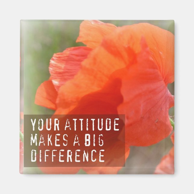 Attitude Difference Poppy Magnet (Framsidan)