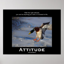 Attitude Mallard Anka Motivational Poster