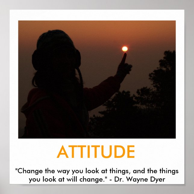 ATTITUDE-motiverande poster (Framsidan)