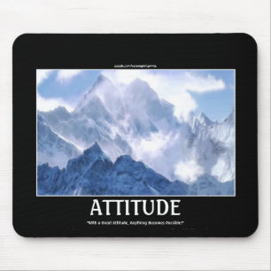 ATTITUDE Mountain Range Motivational Mousepad Musmatta