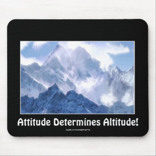 ATTITUDE Mountain Range Motivational Mousepad Musmatta