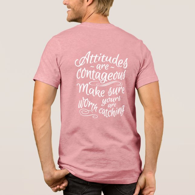 ATTITUDES anpassade benämningar motiveringskläder Tee Shirt (Baksida)