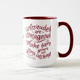 ATTITUDES anpassningsbar monogram motivationssyste Mugg