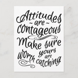 ATTITUDES-vykort för motivation Vykort