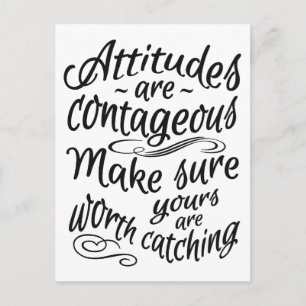ATTITUDES-vykort för motivation Vykort