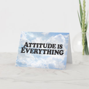 Attityd är allt - Horz Greeting Card Kort