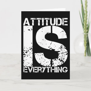 Attityd är allt - Inspirerande present med citat - Kort