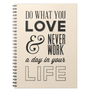 Attityd, framgång, arbete, Motivational Life-offer Anteckningsbok