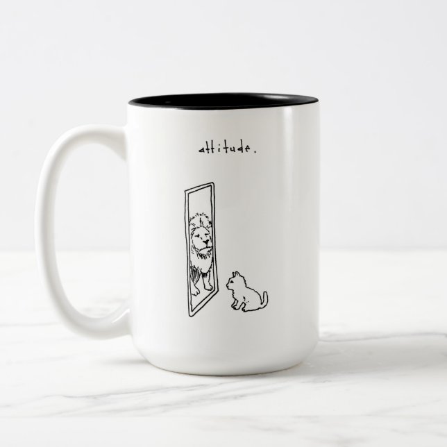 attityd mugg (Vänster)
